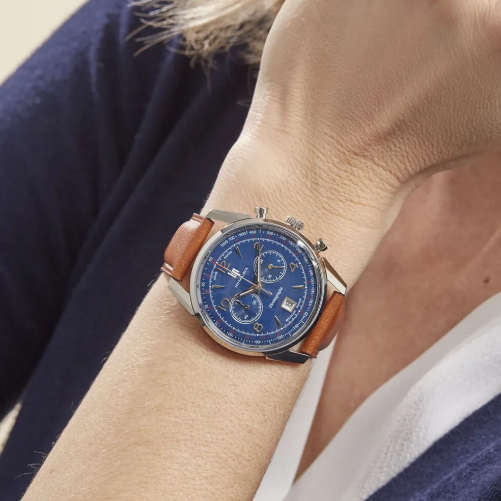 Montre Lip Himalaya Chrono Bleu