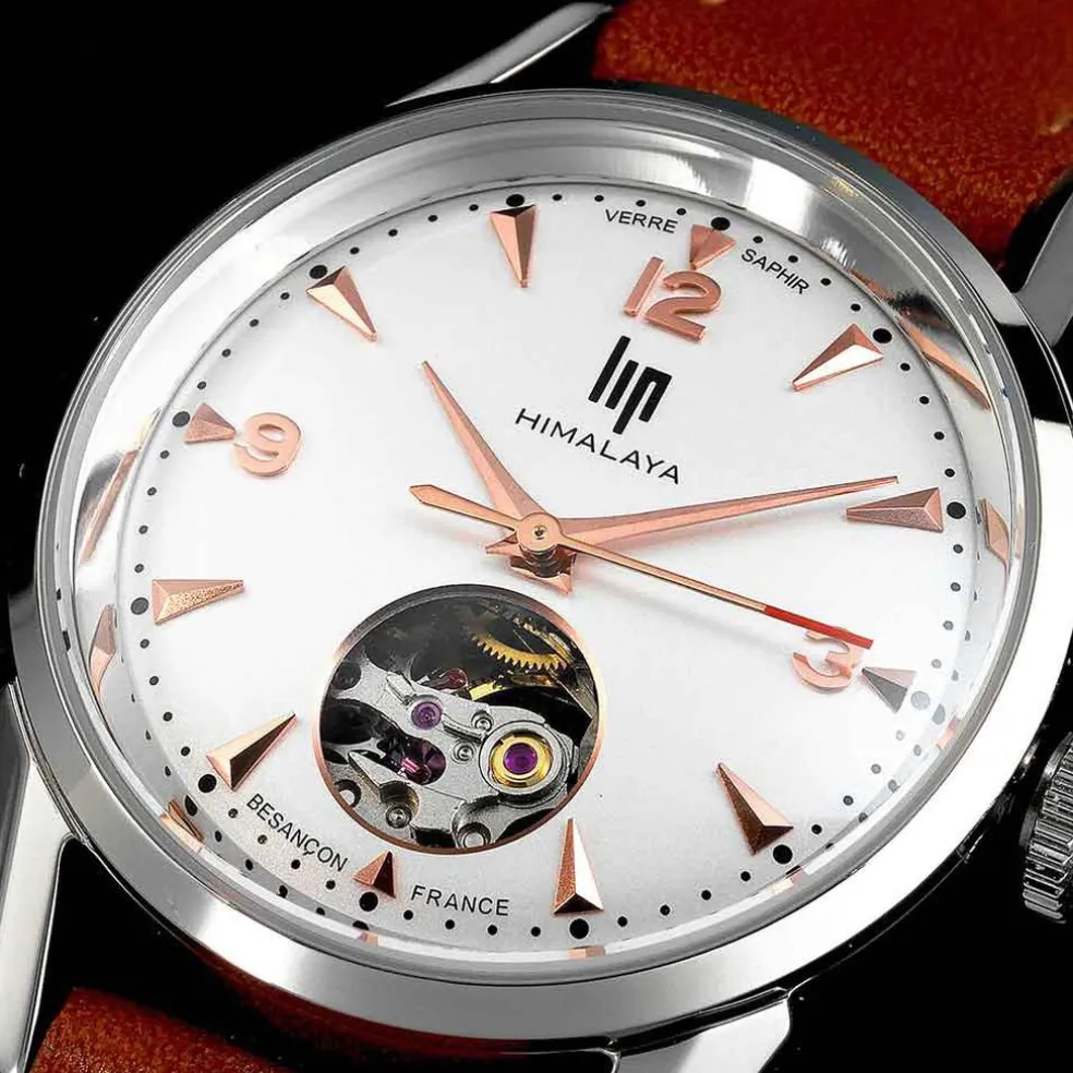 Montre Lip Himalaya C艙ur Battant Argenté