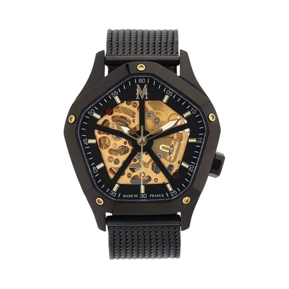 Montre Montignac Geometric Automatique Doré