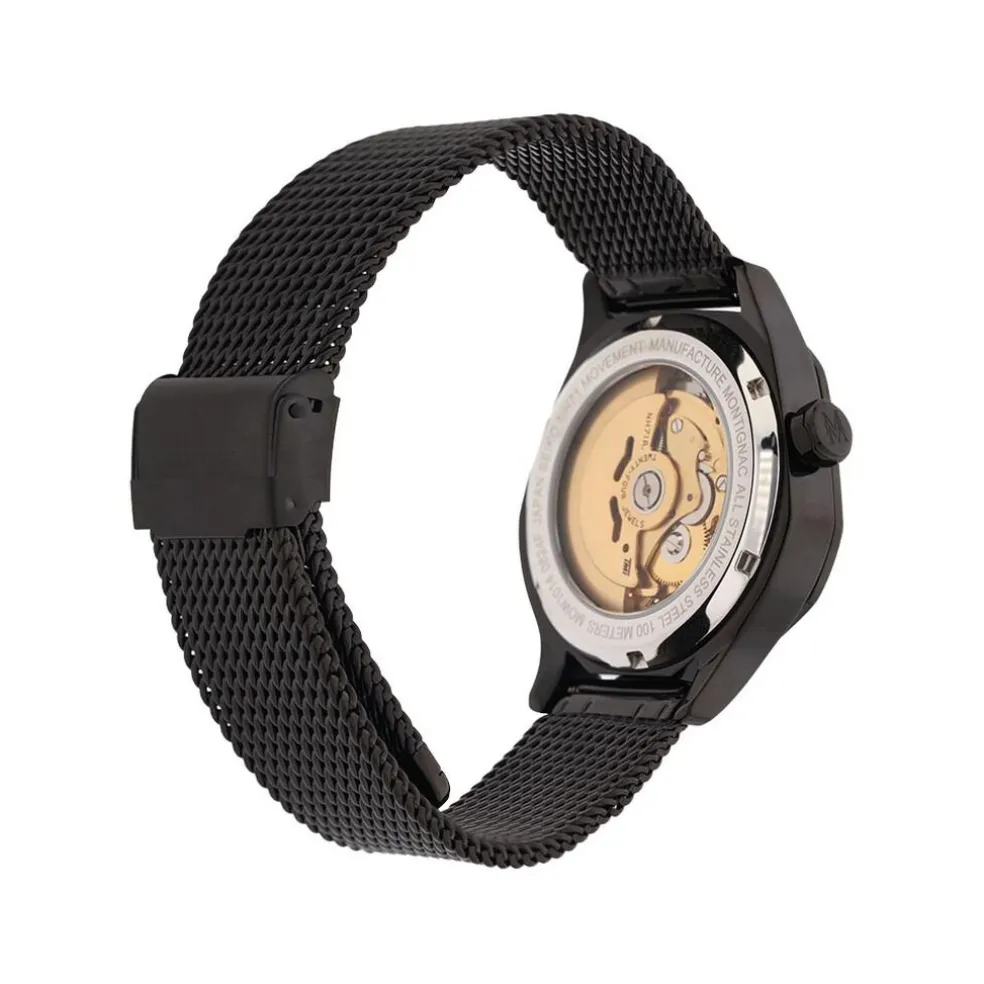 Montre Montignac Geometric Automatique Doré