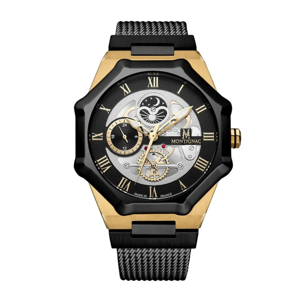 Montre Montignac Octagon Argenté