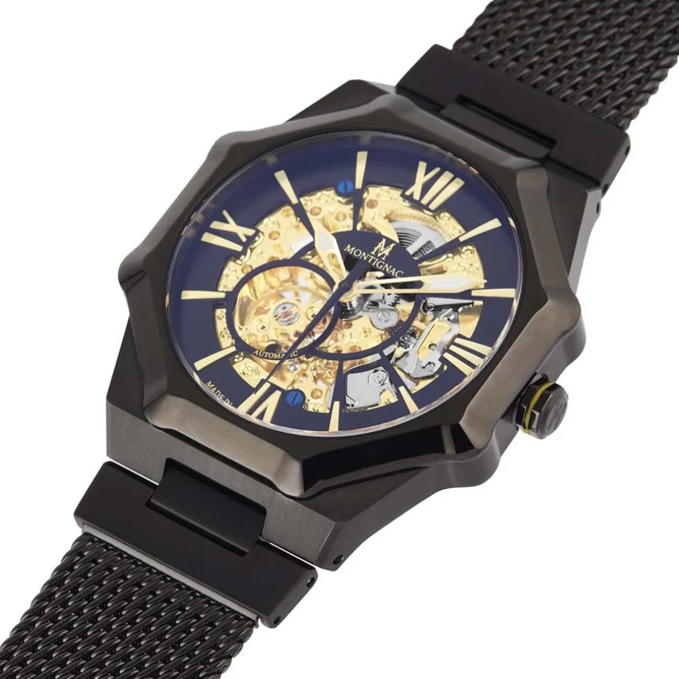 Montre Montignac Octogon Automatique Noir
