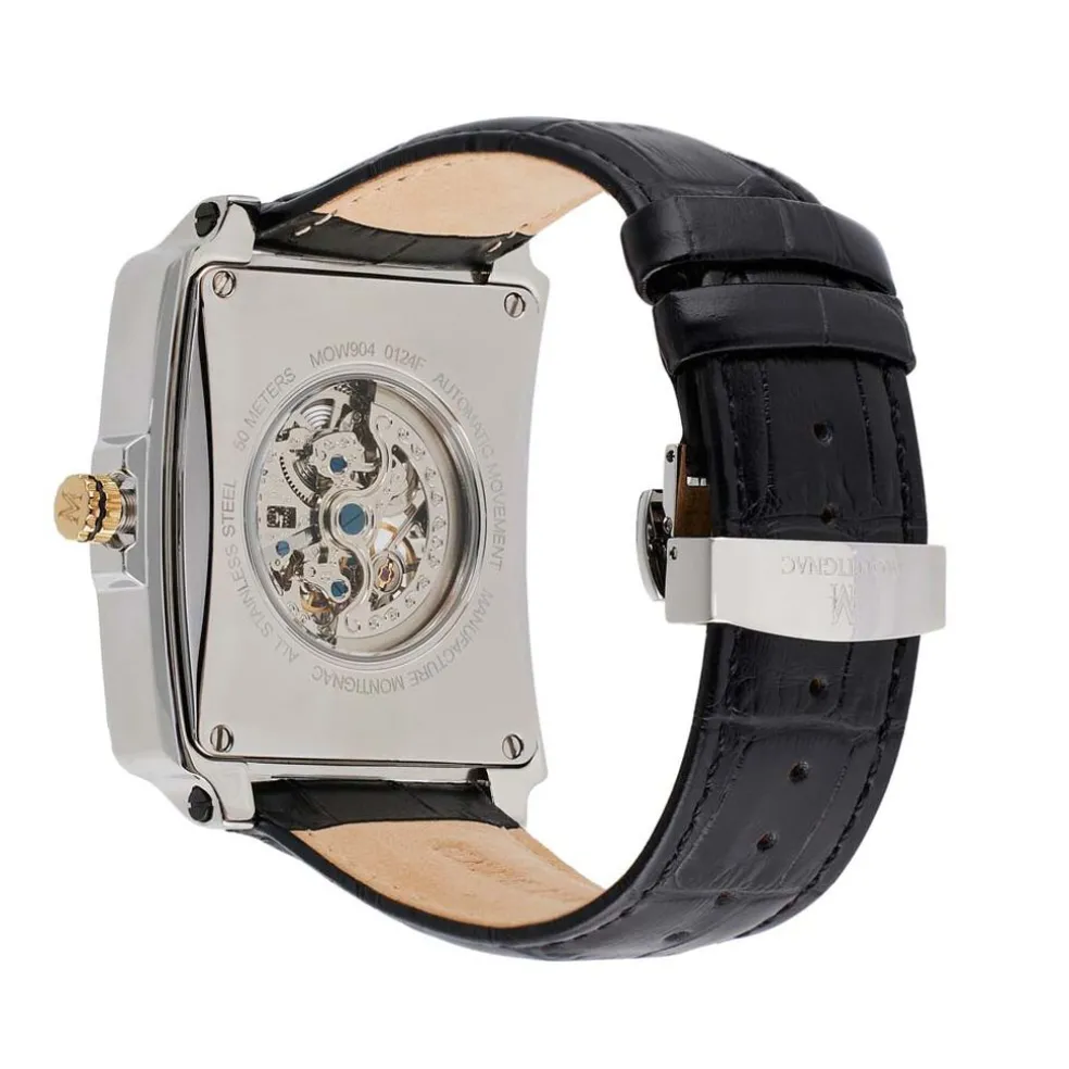 Montre Montignac Square Automatique Argenté