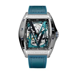 Montre Montignac Tonneau Auto Argenté