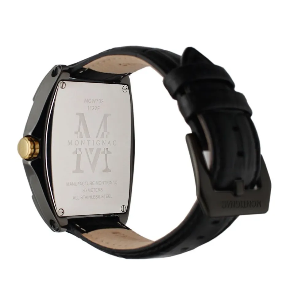 Montre Montignac Tonneau Noir