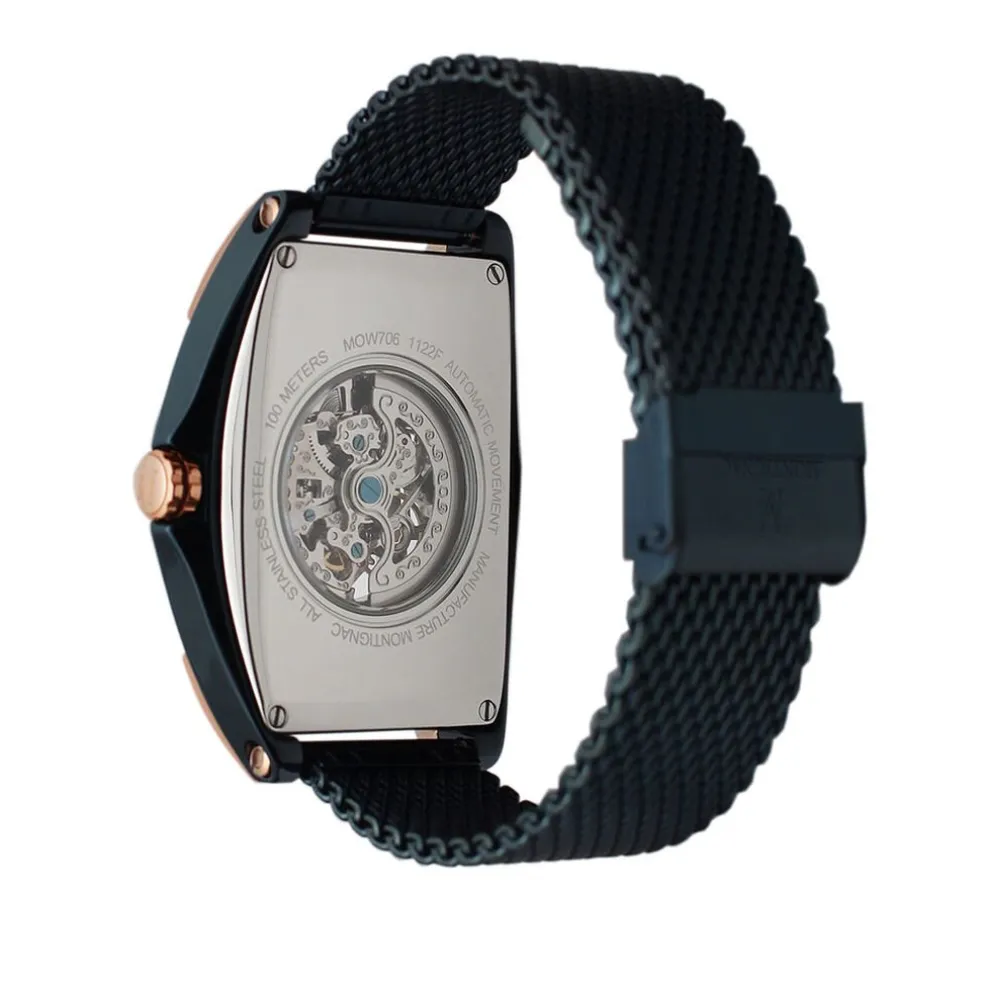 Montre Montignac Tonneau Automatique Bleu