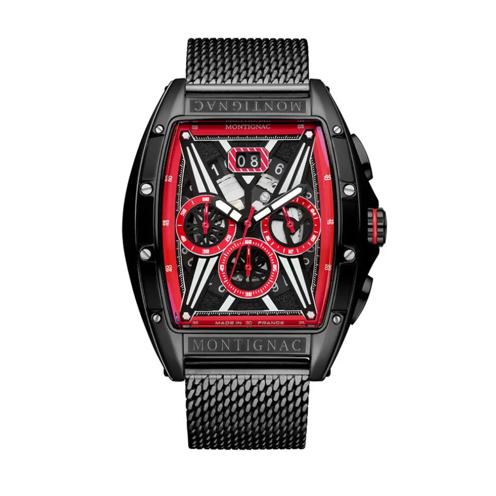 Montre Montignac Tonneau Noir