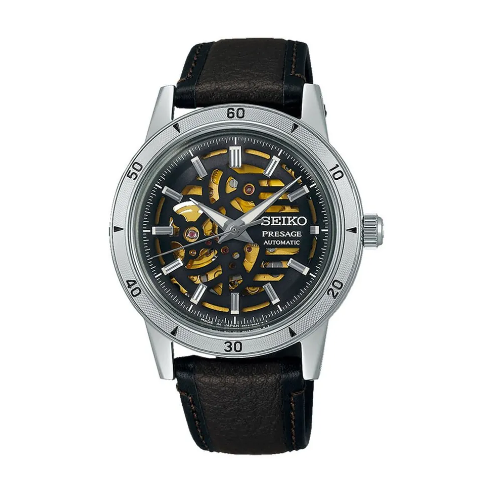 Montre Seiko Presage Marron
