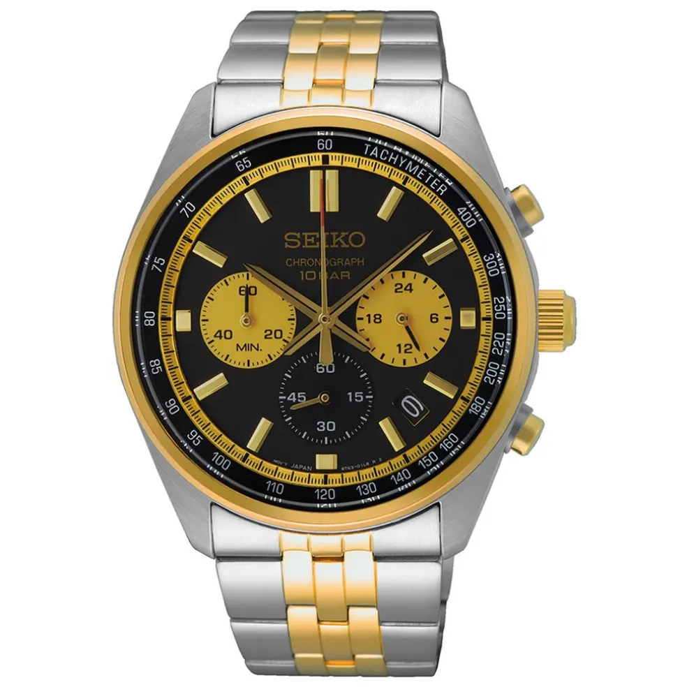 Montre Seiko Sport Bicolore Doré / Noir