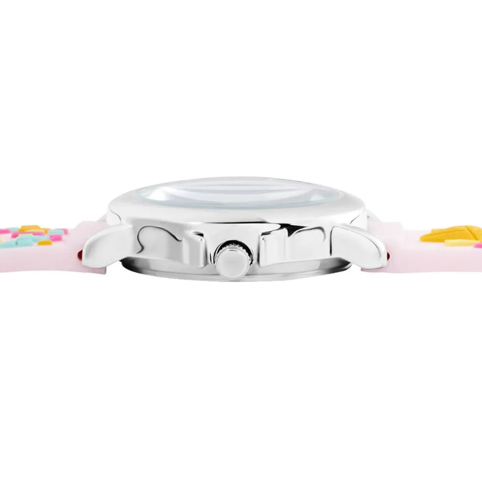 Montre Upp Fuzzy Rose Et Blanc