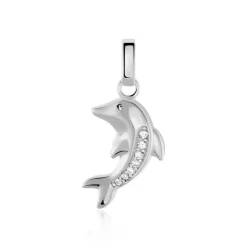Pendentif Amelot Argent Blanc Oxyde De Zirconium