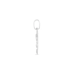 Pendentif Ange Parchemin Or Blanc