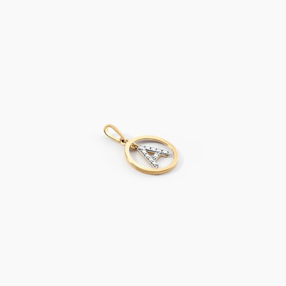 Pendentif Auri Or Bicolore