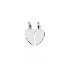 Pendentif Axelia Argent Blanc