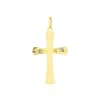 Pendentif Benny Croix Ciselee Or Jaune