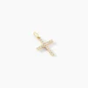 Pendentif Canice Croix Or Jaune Oxyde De Zirconium