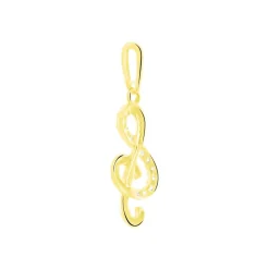Pendentif Caprais Or Jaune Oxydes De Zirconium