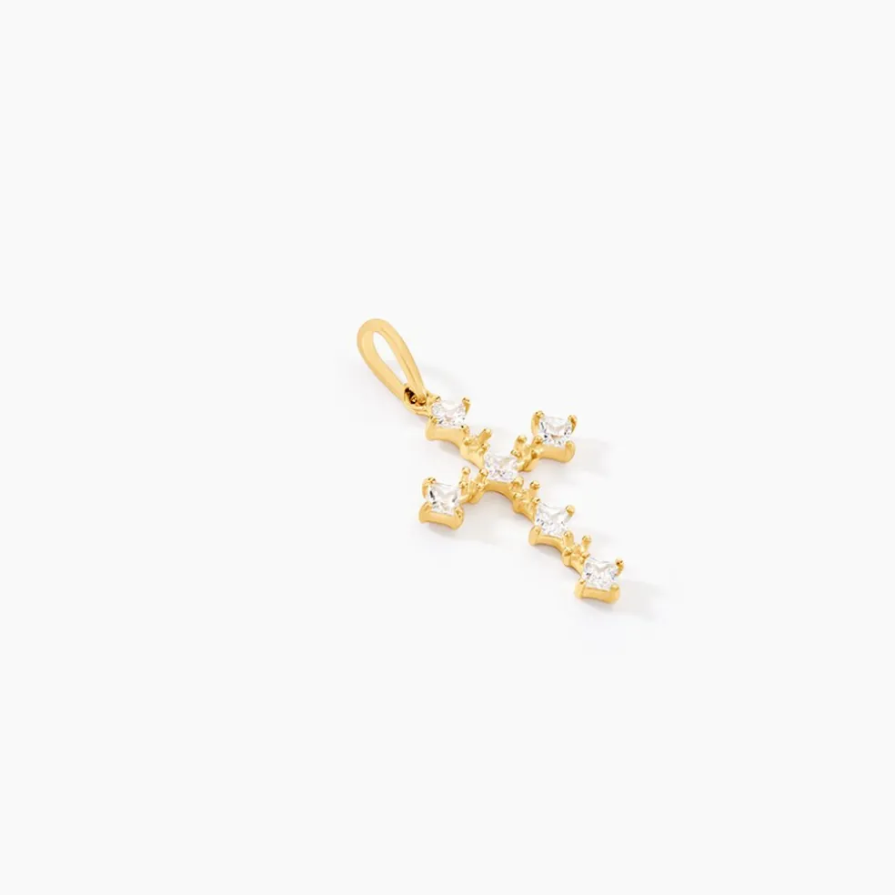 Pendentif Cleto Or Jaune Oxyde De Zirconium