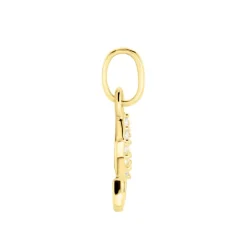 Pendentif Columnia Or Jaune Oxyde De Zirconium