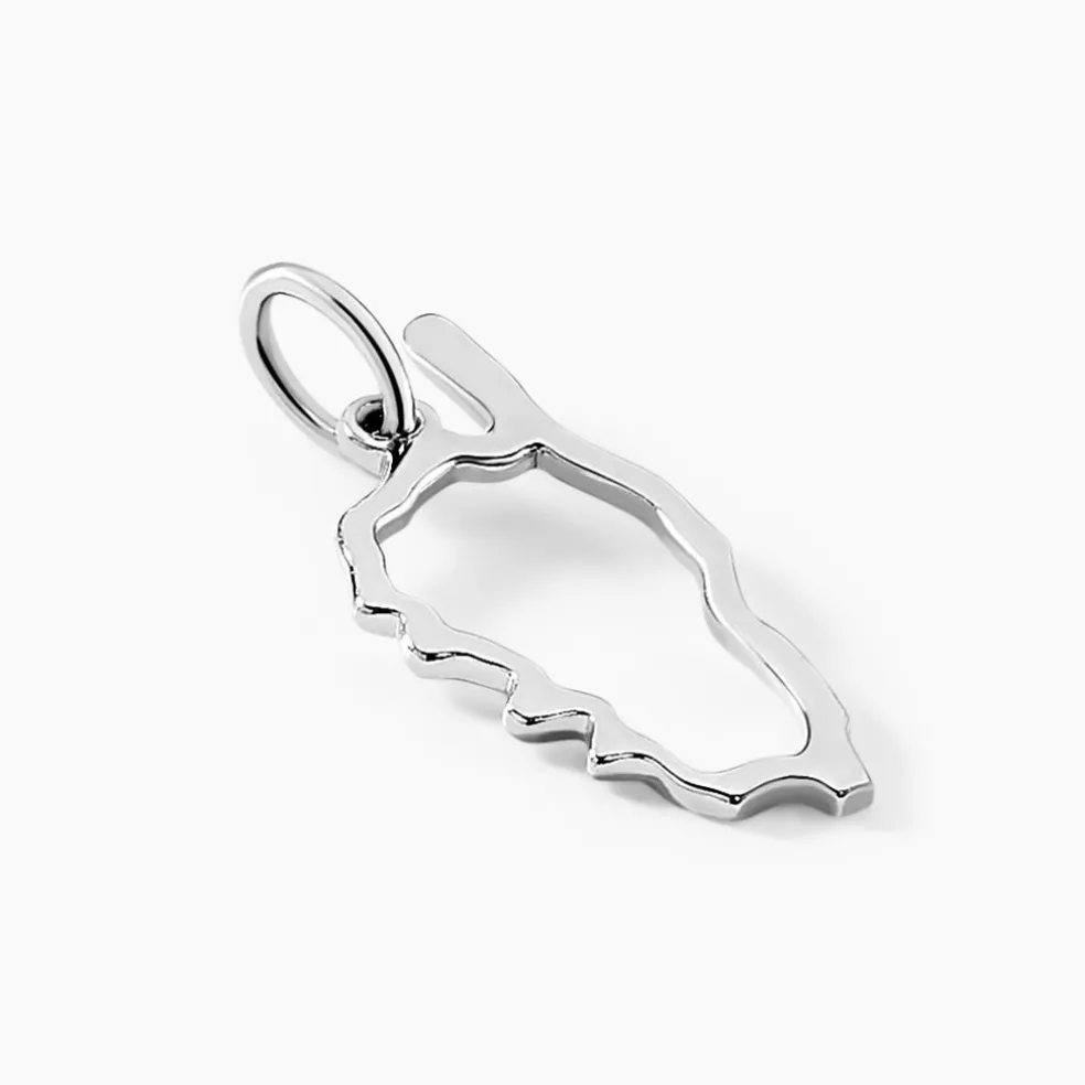 Pendentif Corse Argent Blanc