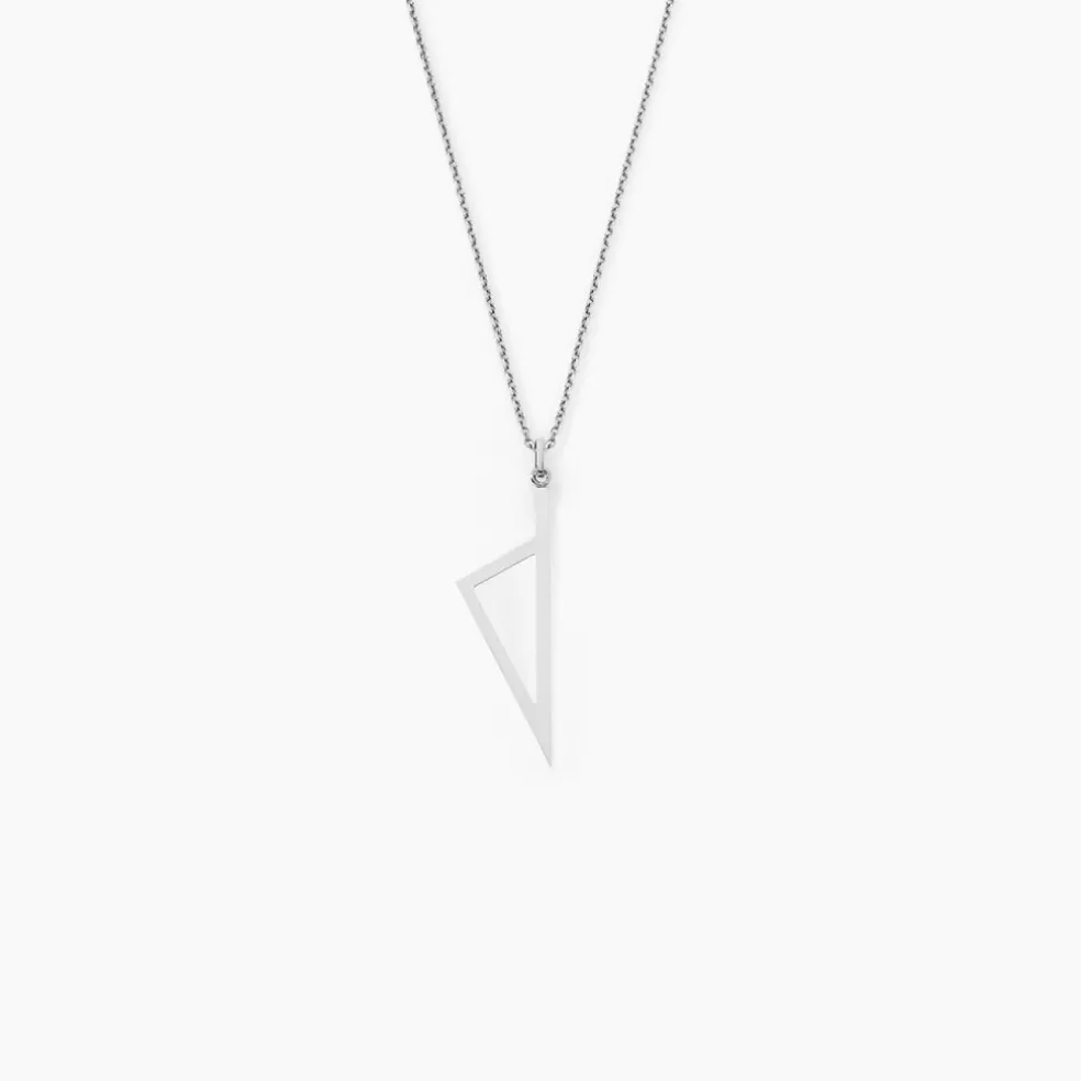 Pendentif Corsu Or Blanc