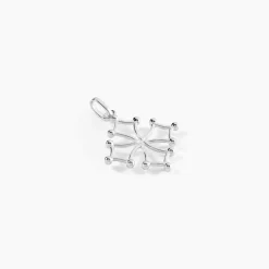 Pendentif Dajo Argent Blanc