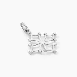 Pendentif Dajo Or Blanc
