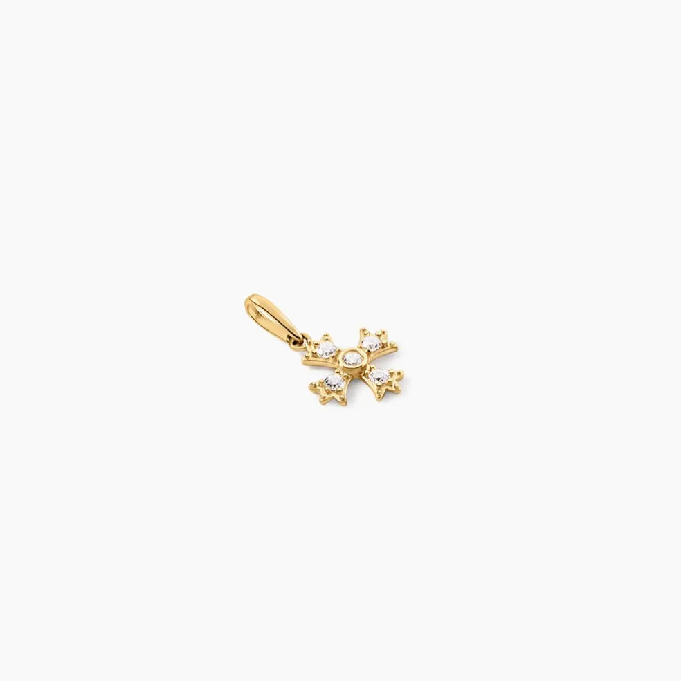 Pendentif Dajo Or Jaune Oxyde De Zirconium