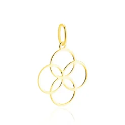 Pendentif Dalia Rosace Or Jaune