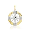 Pendentif Demyan Or Bicolore Oxyde De Zirconium