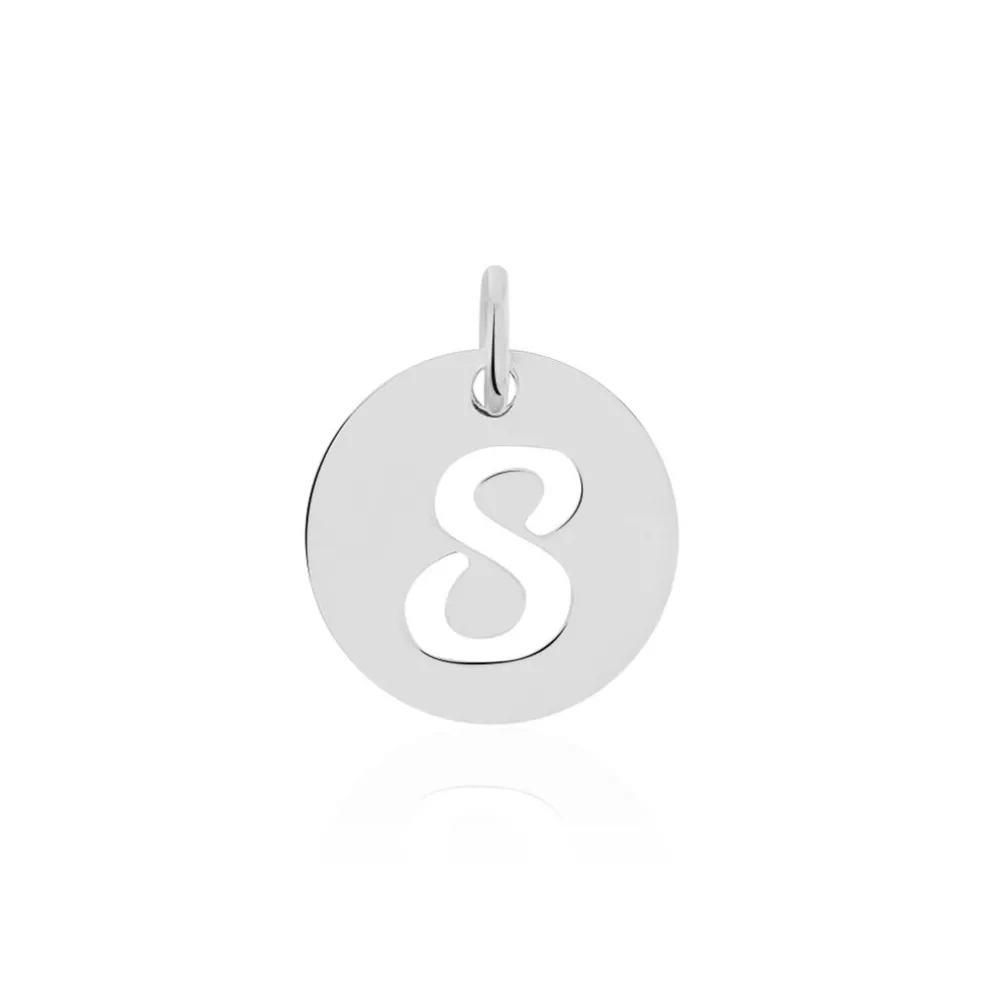 Pendentif Efiso Argent Blanc