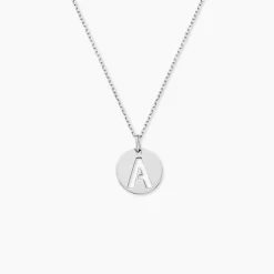 Pendentif Elio A Argent Blanc
