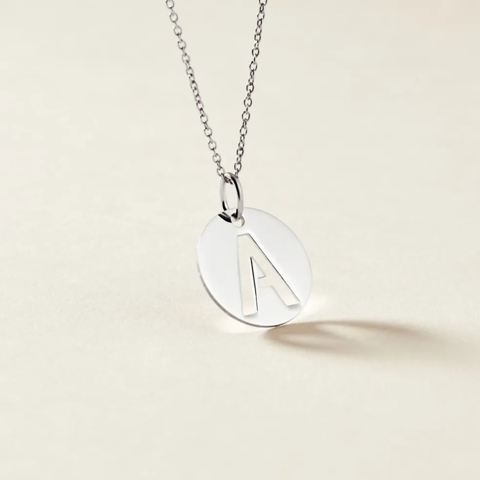 Pendentif Elio A Argent Blanc