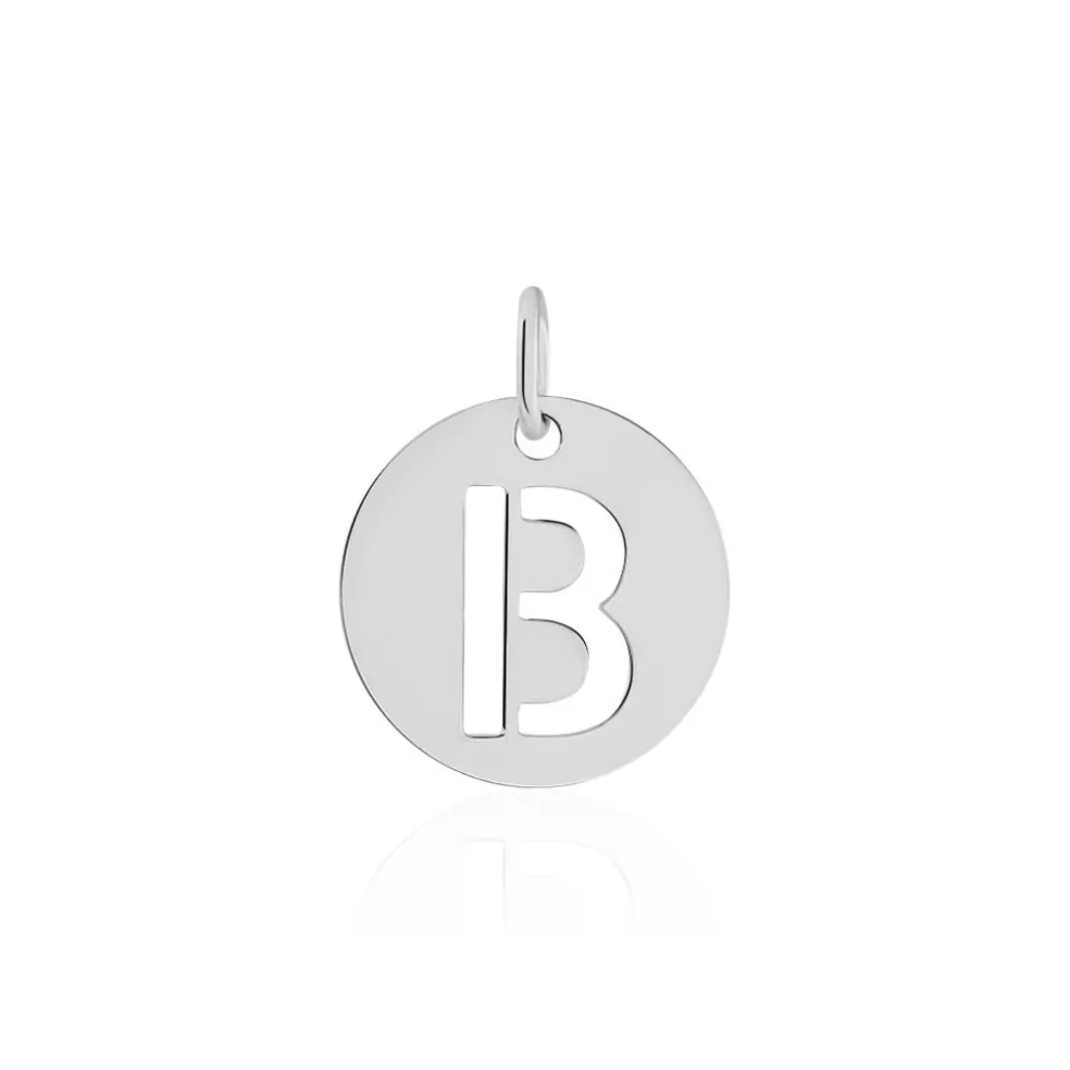 Pendentif Elio B Argent Blanc