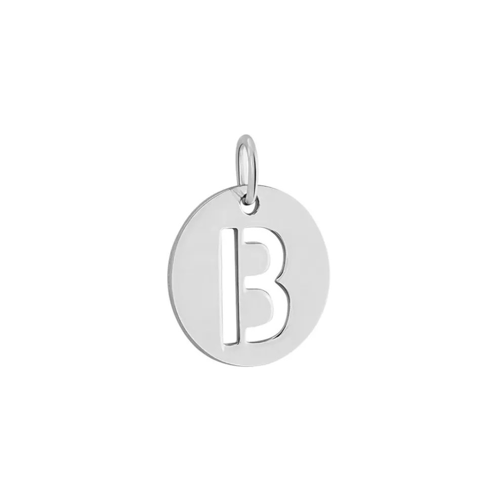 Pendentif Elio B Argent Blanc