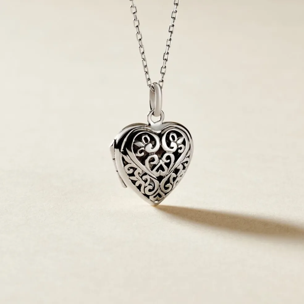 Pendentif Ellya Argent Blanc
