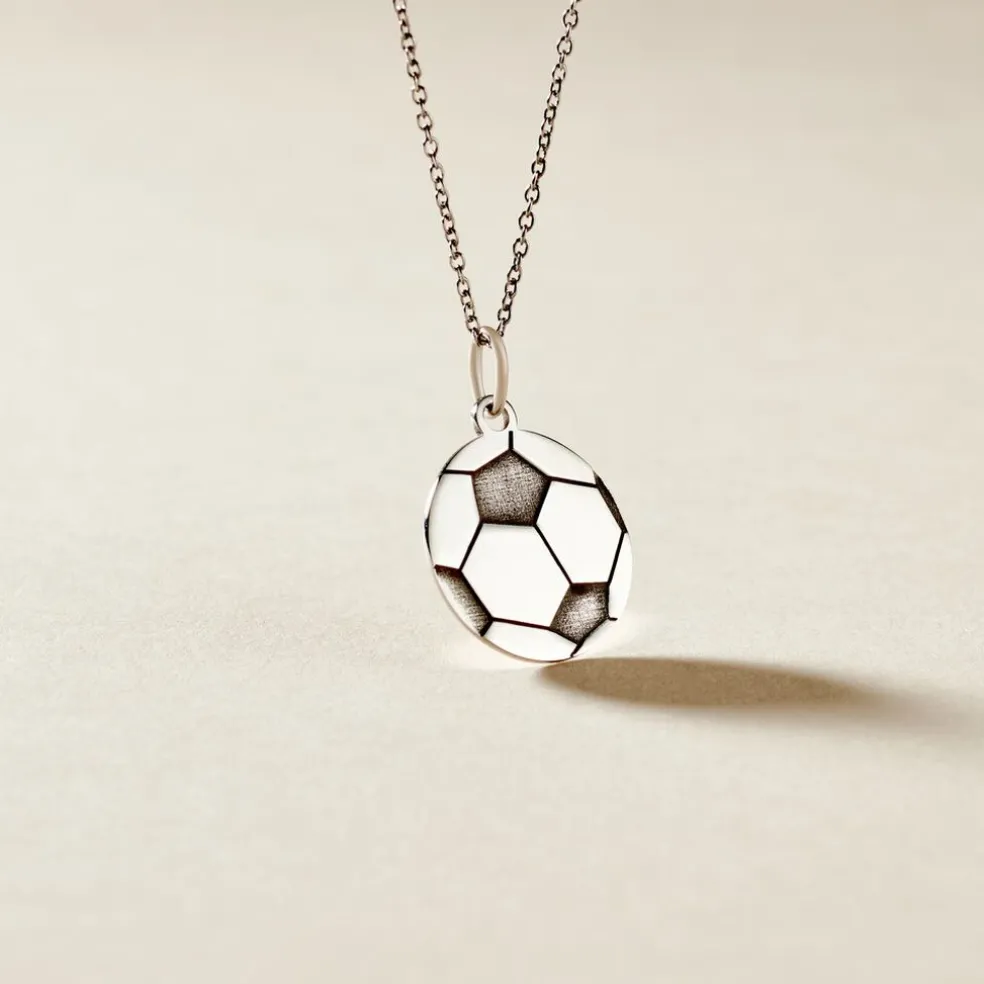 Pendentif Emil Argent Blanc