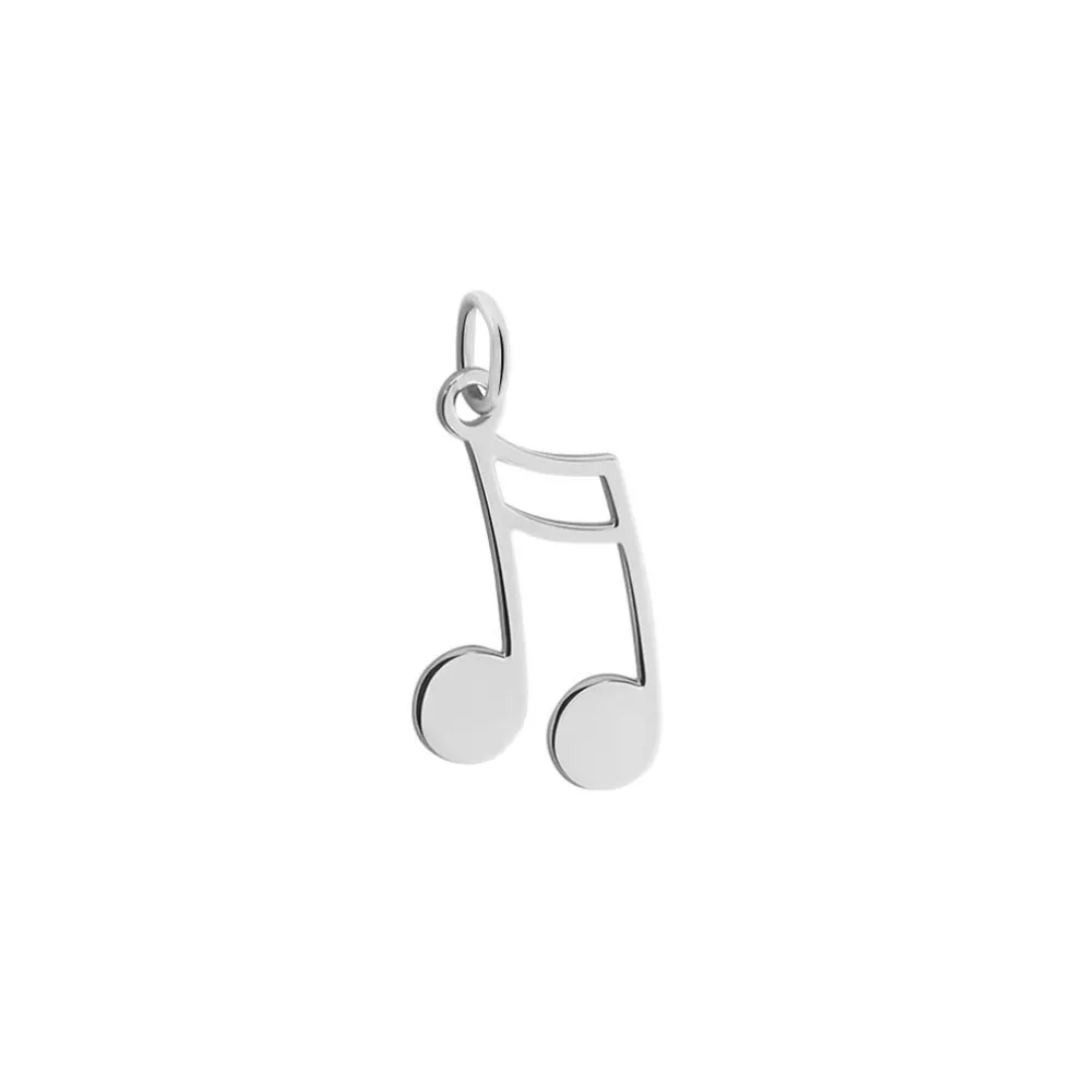 Pendentif Enio Argent Blanc