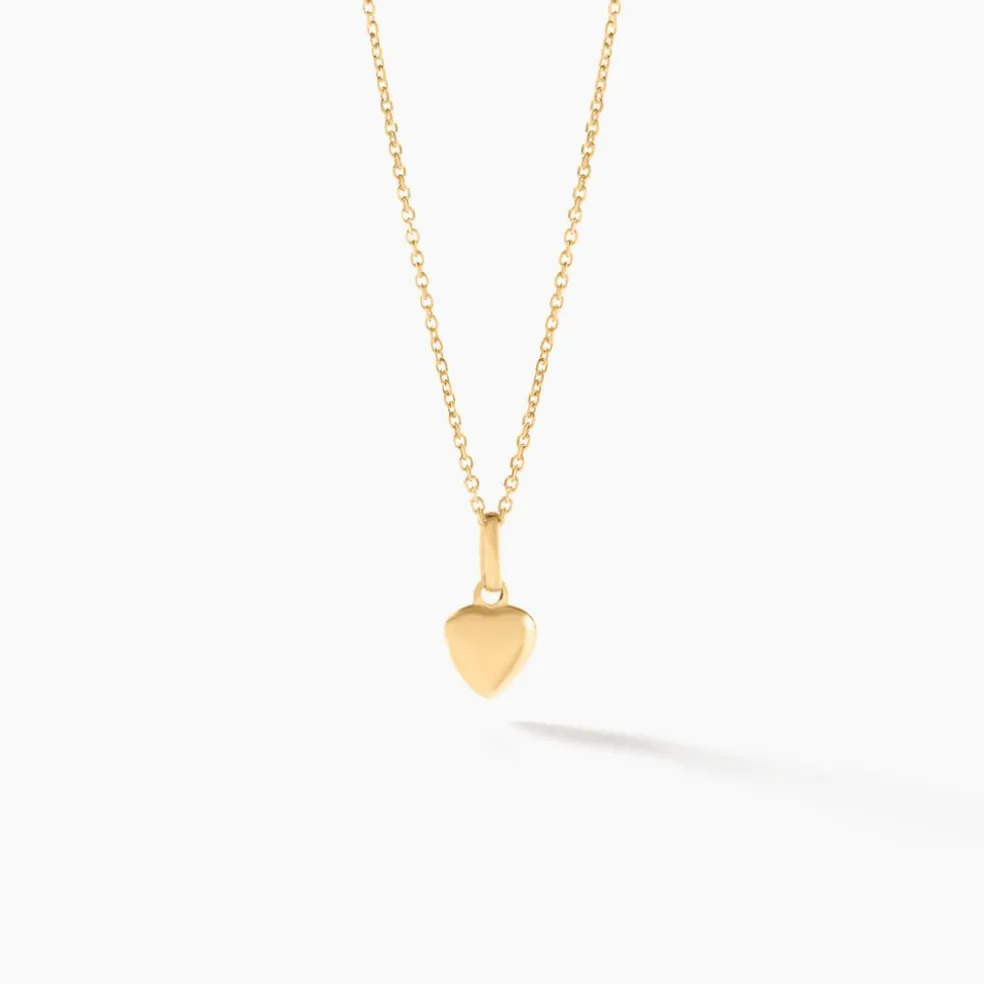 Pendentif Eudocie Coeur Lisse Or Jaune