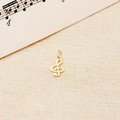 Pendentif Fausta Musique Or Jaune