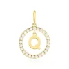 Pendentif Gabe Or Jaune Oxyde De Zirconium