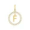 Pendentif Gabe Or Jaune Oxyde De Zirconium