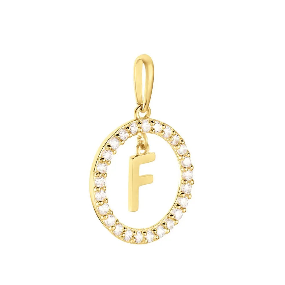 Pendentif Gabe Or Jaune Oxyde De Zirconium