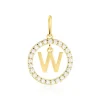 Pendentif Gabe Or Jaune Oxyde De Zirconium