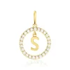 Pendentif Gabe Or Jaune Oxyde De Zirconium