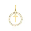Pendentif Gabe Or Jaune Oxyde De Zirconium