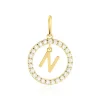Pendentif Gabe Or Jaune Oxyde De Zirconium