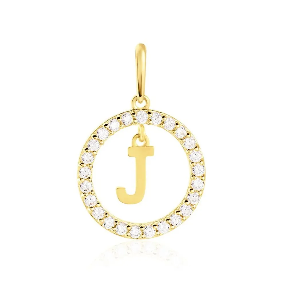 Pendentif Gabe Or Jaune Oxyde De Zirconium