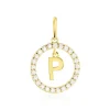 Pendentif Gabe Or Jaune Oxyde De Zirconium