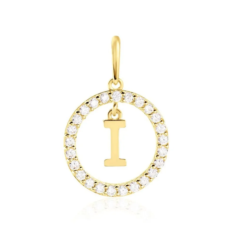 Pendentif Gabe Or Jaune Oxyde De Zirconium